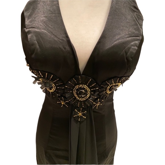 Jovani Halter Gown Black - Picture 2 of 3